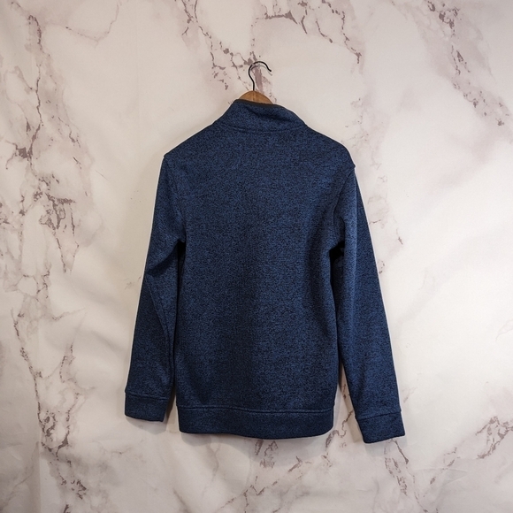 Eddie Bauer Fleece Pullover Men Size Small Snap Button Radiator Blue Recycled - Picture 6 of 15